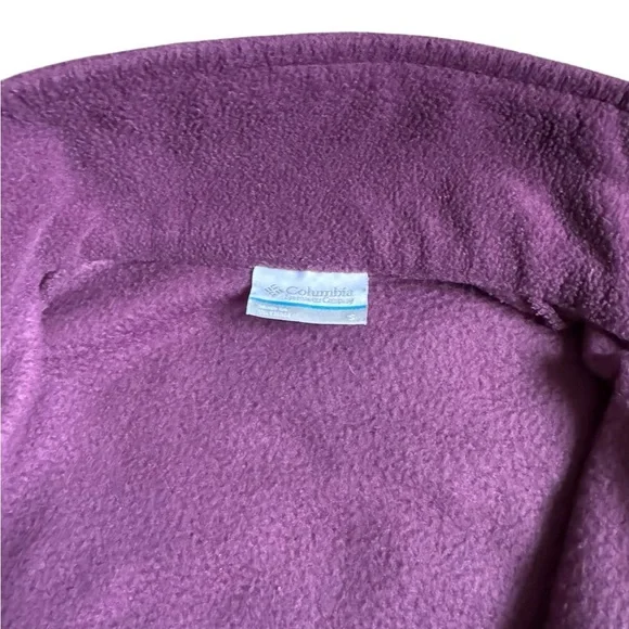 Columbia Fleece Full Zip vest purple small - Picture 4 of 5